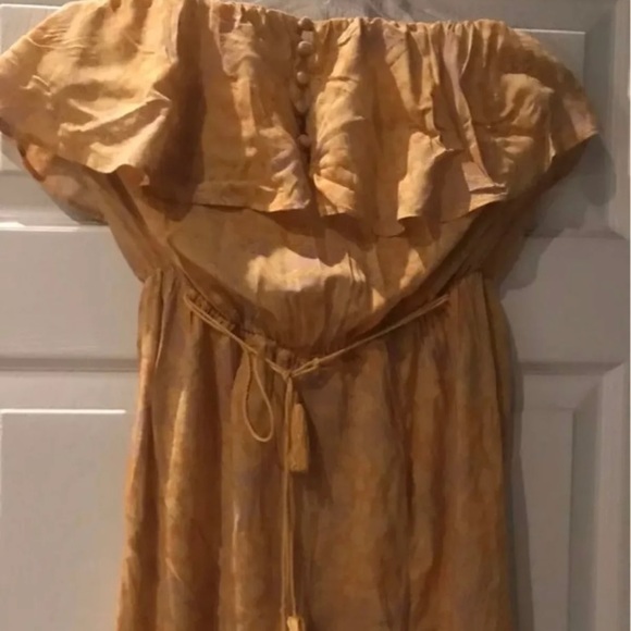 🍄🌼 Free People Rays of Gold jumpsuit XS S - Picture 7 of 10